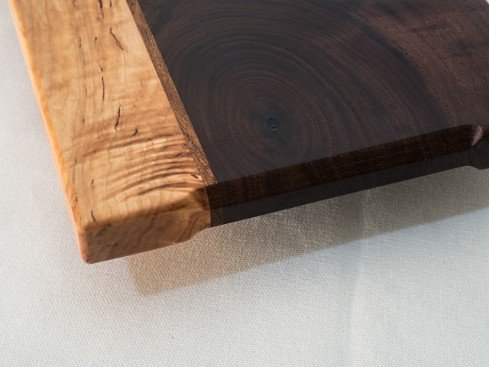 Curly Brown Maple, Burl Walnut, Teak