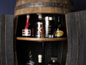 Bourbon Barrel Cabinet